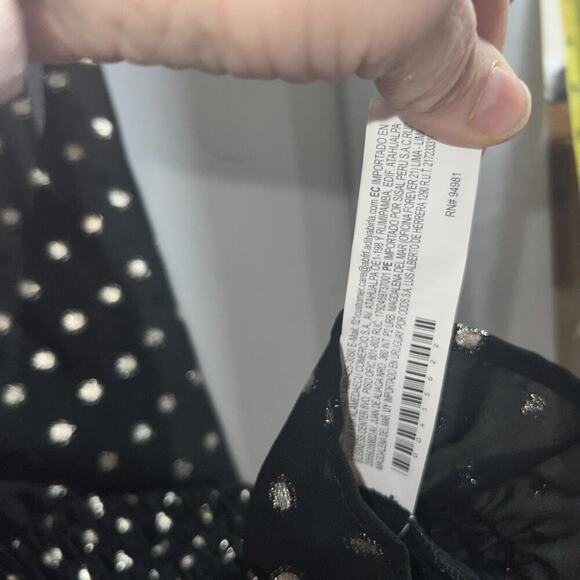 Forever 21 Sleeveless Blouse With Sheer Mesh Dotted 2xl - Picture 7 of 9